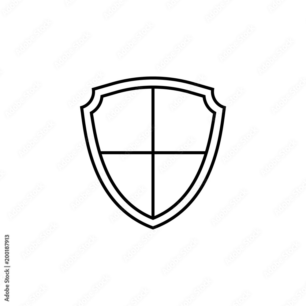 shield icon. Element of simple icon for websites, web design, mobile app, info graphics. Thin line icon for website design and development, app development shield icon. Element of simple icon for websites, web design, mobile app, info graphics. Thin line icon for website design and development, app development