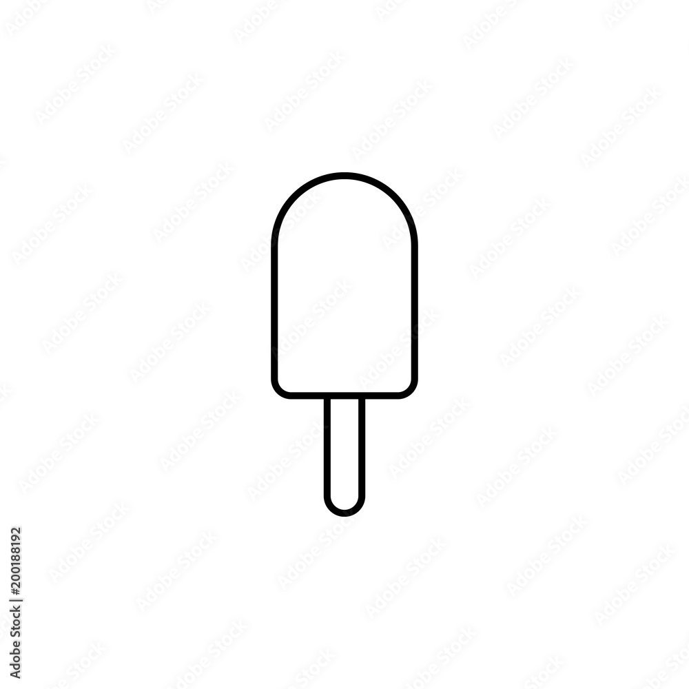 ice cream icon. Element of simple icon for websites, web design, mobile app, info graphics. Thin line icon for website design and development, app development
