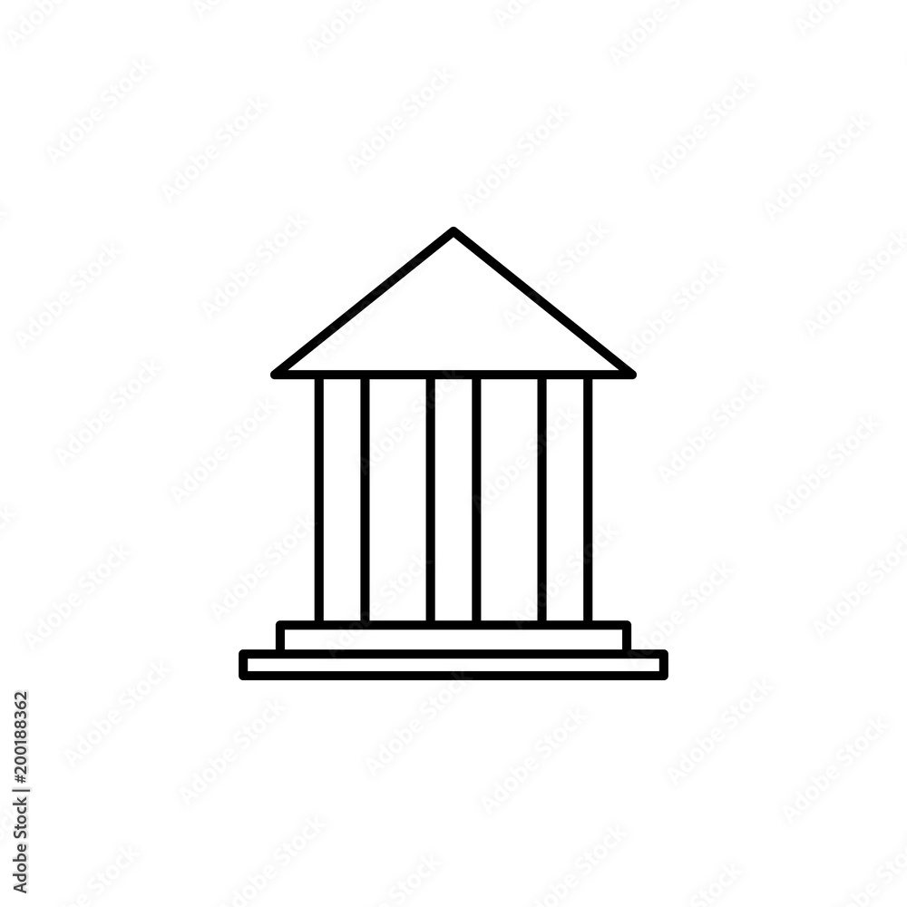 building icon. Element of simple icon for websites, web design, mobile app, info graphics. Thin line icon for website design and development, app development