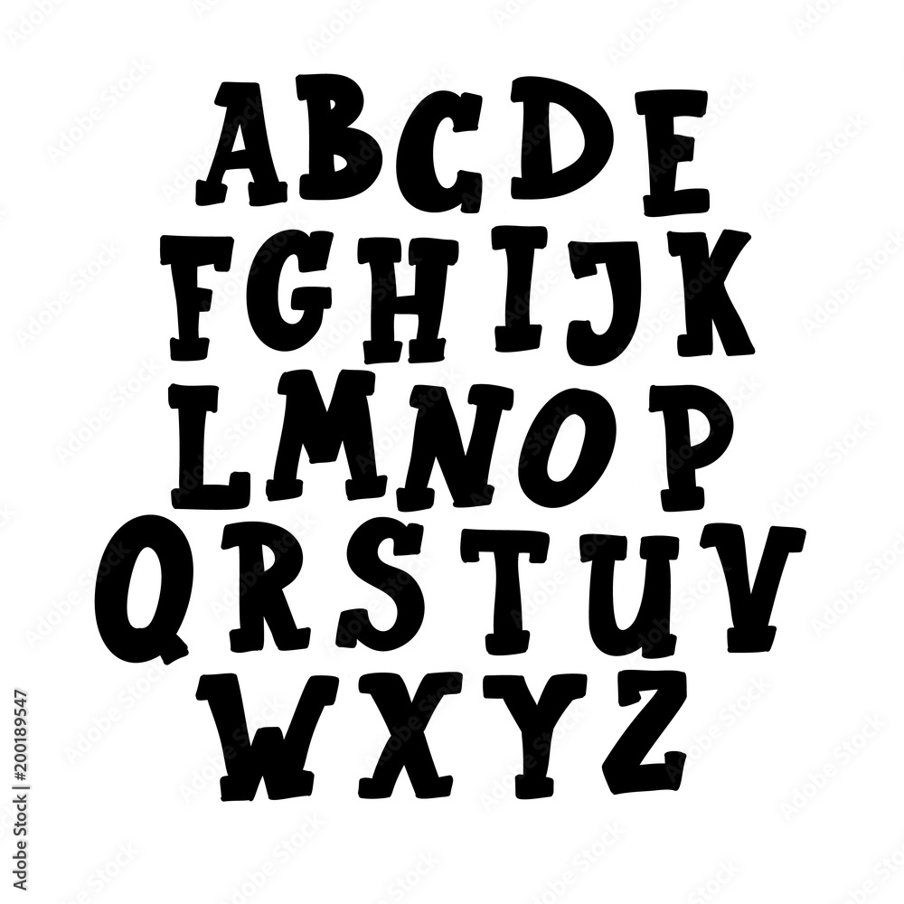 Hand lettering alphabet Hand lettering alphabet