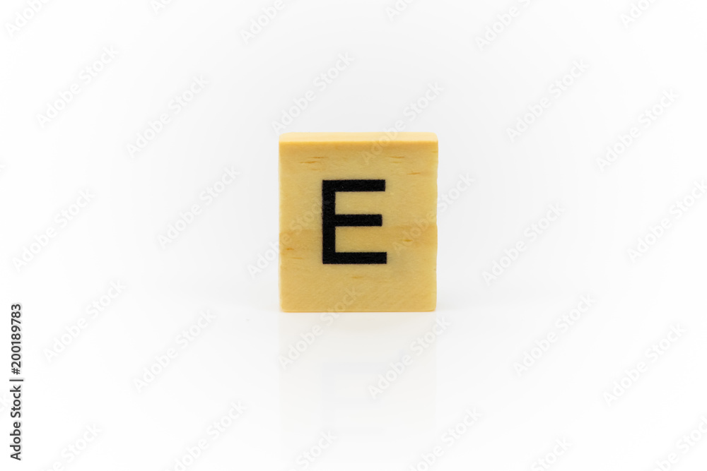 Alphabet on the wood Alphabet on the wood