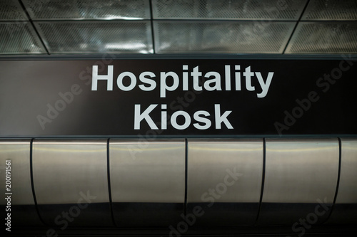 Close-up of hospital signboard photo