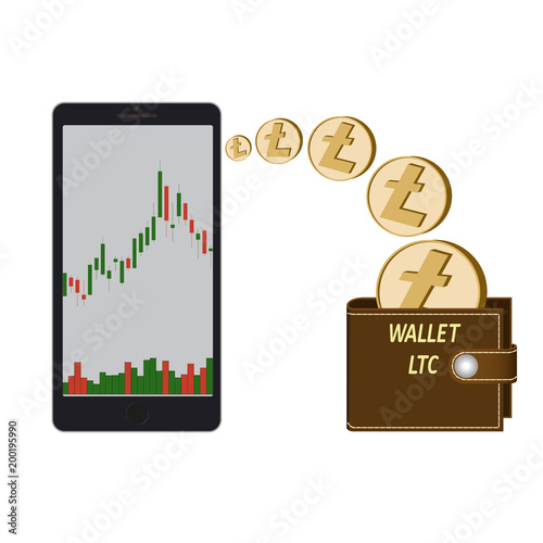 transfer litecoin coins in the electronic wallet