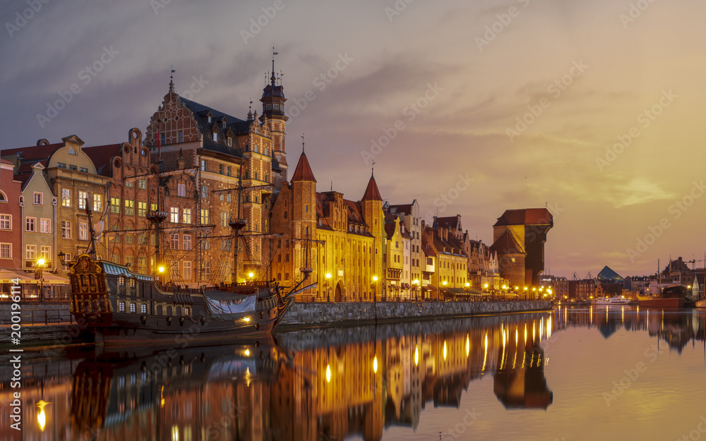 Obraz premium Cityscape of Gdansk in Poland