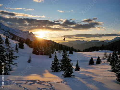 Sunset at Passo Tonale