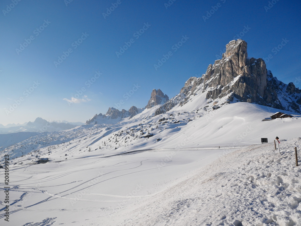Scenic views from passo Giau