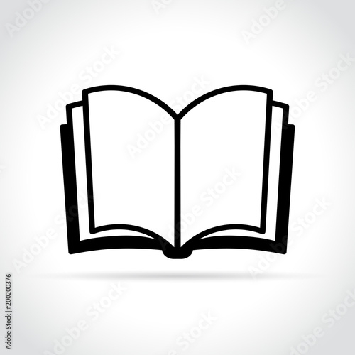 book icon on white background