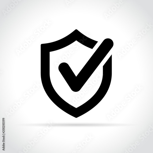 shield icon on white background