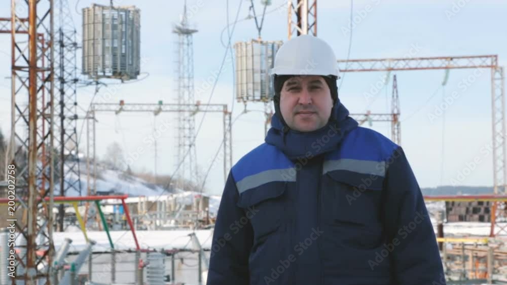 Engineer at electric power station Engineer at electric power station