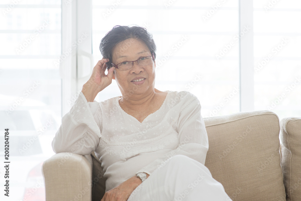 Asian old woman portrait Asian old woman portrait