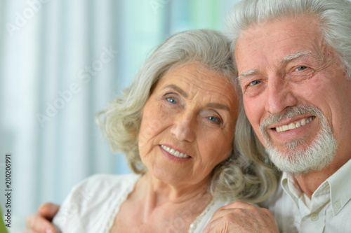 Portrait of a happy senior couple