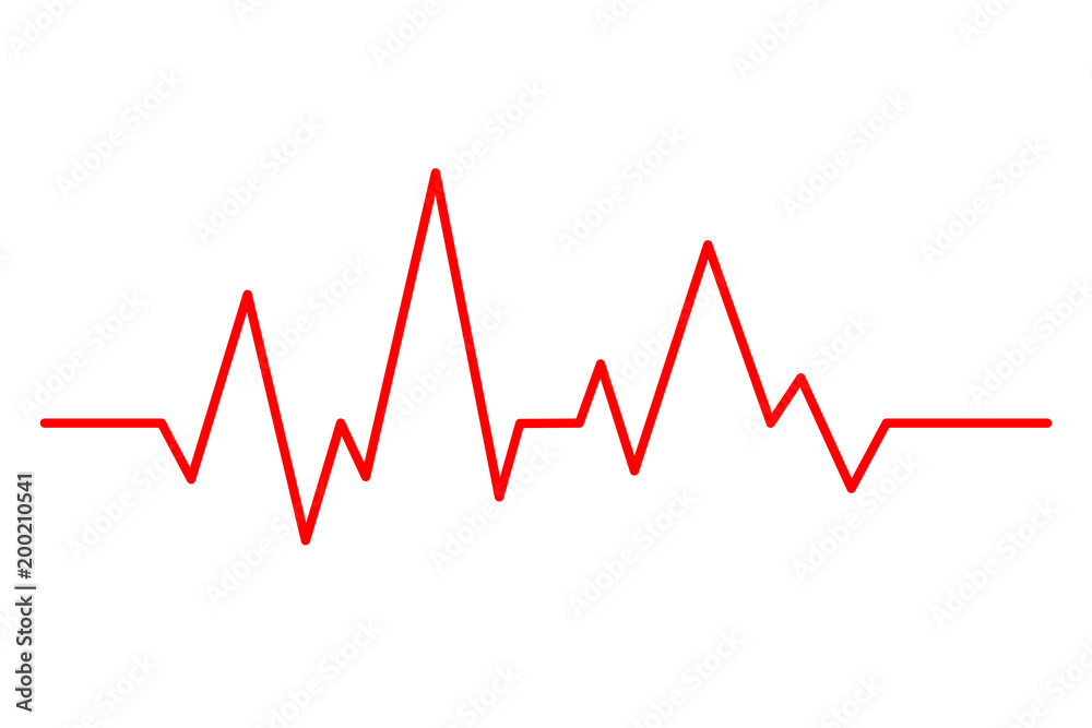Creative vector illustration of heart line cardiogram isolated on background. Art design health medical heartbeat pulse. Abstract concept graphic element Creative vector illustration of heart line cardiogram isolated on background. Art design health medical heartbeat pulse. Abstract concept graphic element
