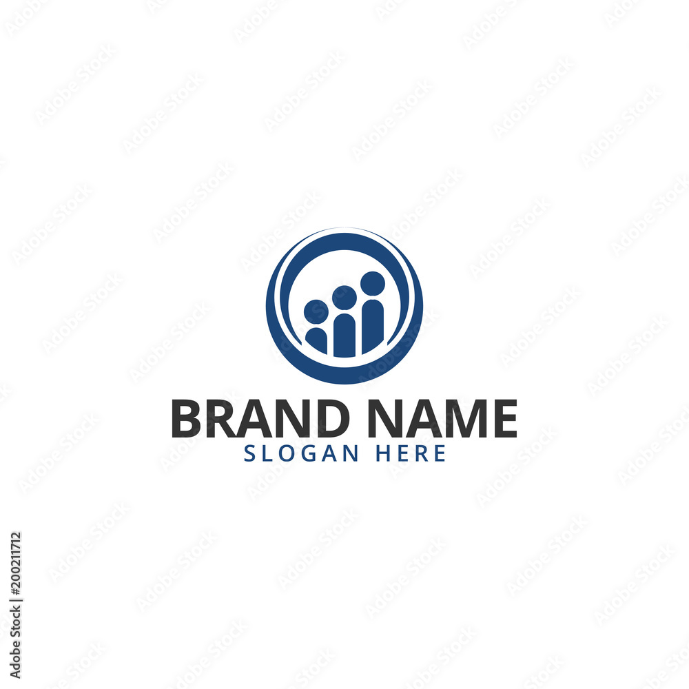 Family logo icon design template Family logo icon design template