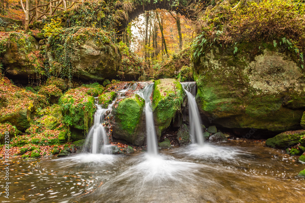Schiessentumpel Waterfall, Mullerthal Trail, Luxembourg
