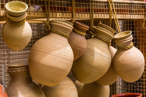 Bahla Pottery Market in Oman in the Middle East.