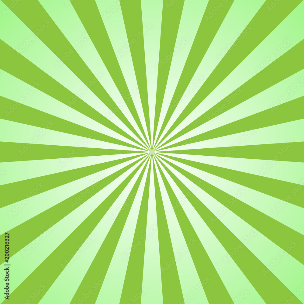 Sunlight abstract background. Green color burst background. Sunlight abstract background. Green color burst background.