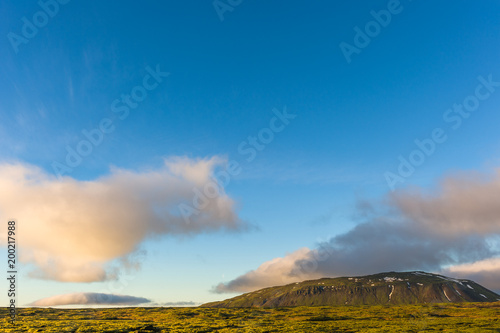 Islanda, la terra dei vichinghi. Paesaggio collinare.