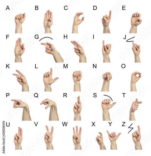 collection of sign language
