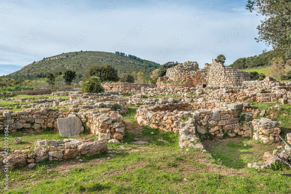 A view of nuragic complex of Palmavera