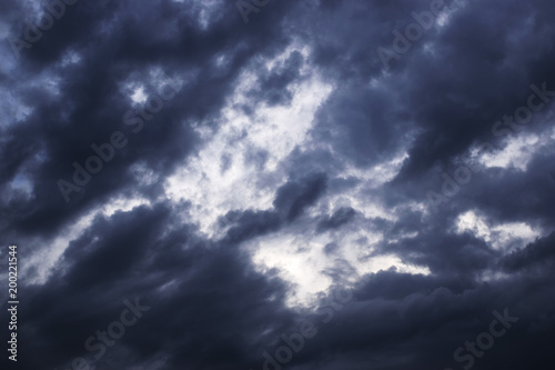 Dunkle Wolken Hintergund