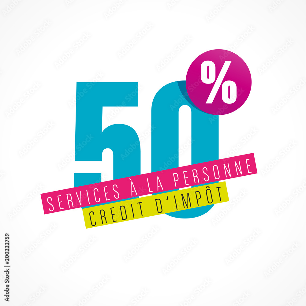 Service A La Personne Credit D Impot Stock Vector Adobe Stock
