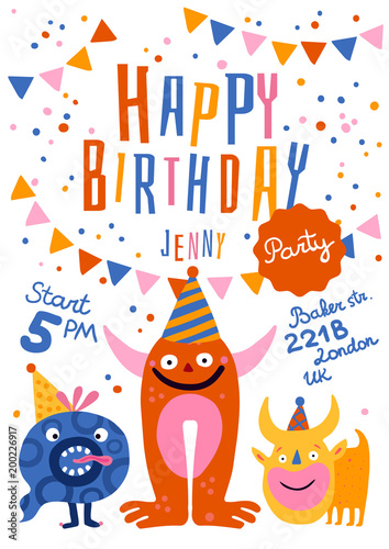 Happy Birthday Party Poster 