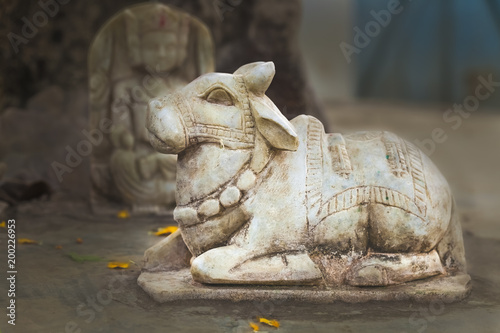 religion indian cow sculpture