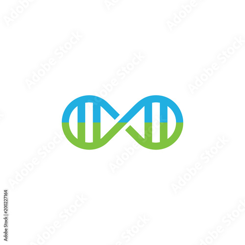 Dna Infinity Logo Icon Design