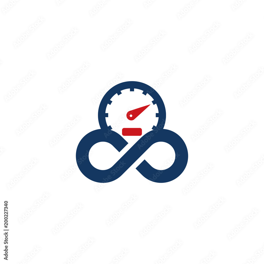 Speed Infinity Logo Icon Design