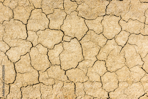 Dry cracked soil background