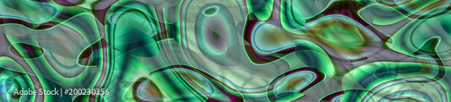 Abstract chaotic panorama banner