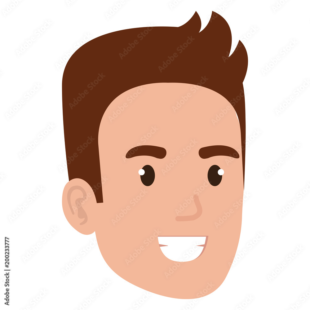 young man head avatar character vector illustration design young man head avatar character vector illustration design