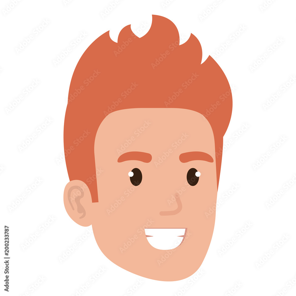 young man head avatar character vector illustration design young man head avatar character vector illustration design