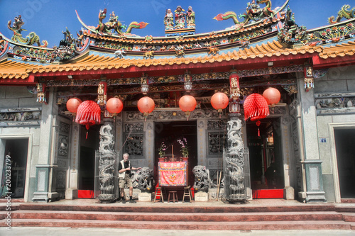 Decorated colorful monasteries, Taiwan