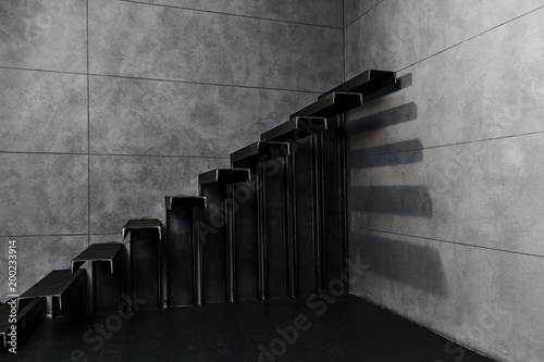 metal staircase for design