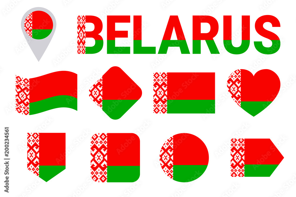 Flag of Belarus, Symbols, Colors, History