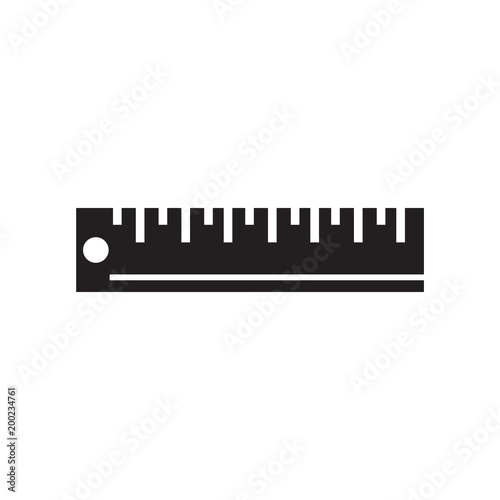ruler icon isolated on white background