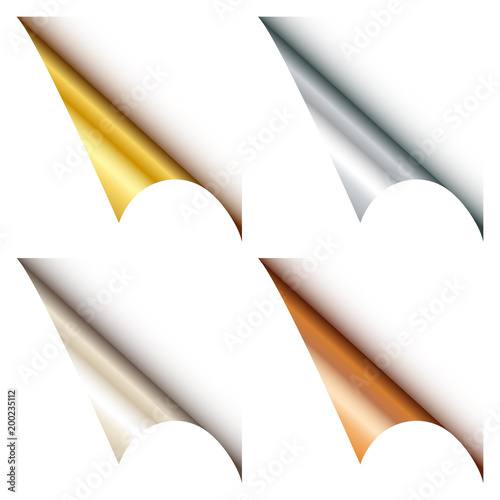 4 Corners Metallic Angled