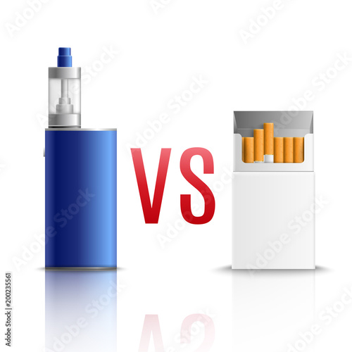 Wallpaper Mural Cigarettes VS Vaping Realistic  Torontodigital.ca