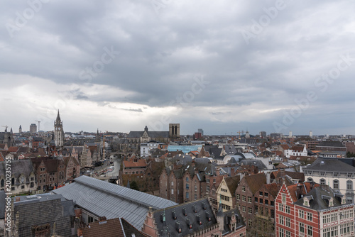 City view over Ghent, Belgium