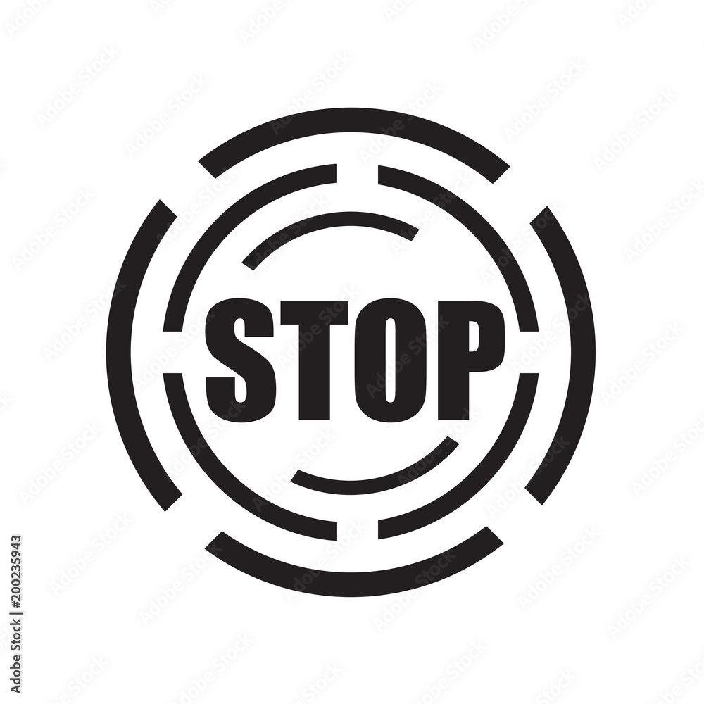 stop icon isolated on white background stop icon isolated on white background