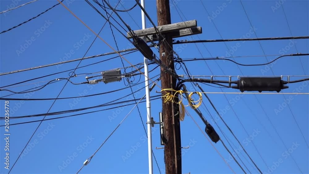 Professional video of utility pole in slow motion 120fps Professional video of utility pole in slow motion 120fps