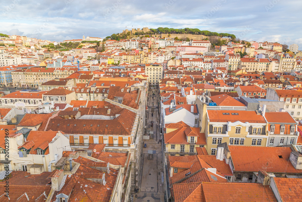 Obraz premium Lissabon Stadtansicht Panorama Portugal