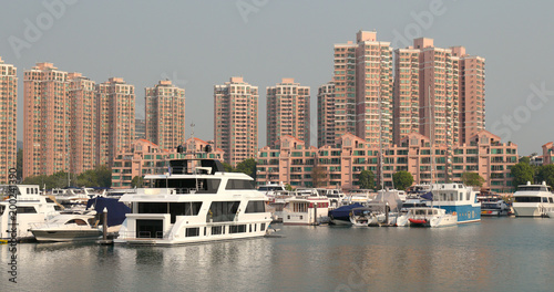 Cruise boat ship in Hong Kong