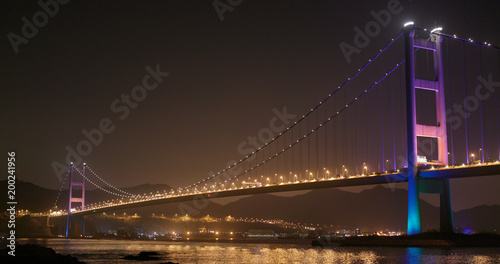 Photography Tsing ma bridge in Hong Kong