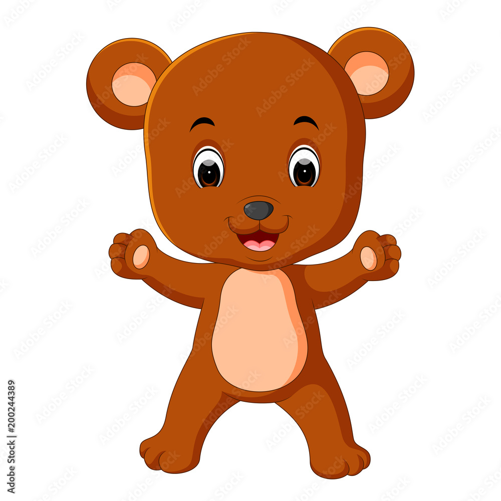 Fototapeta premium cute bear cartoon