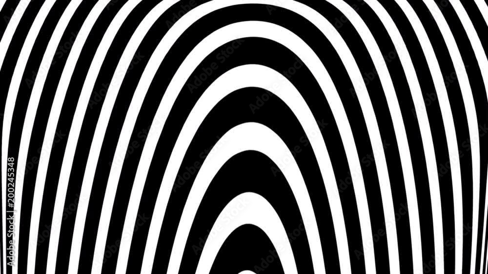 Seamless footage with rotating hypnotic spiral. Loop animated background sequence with rotating circle segments
