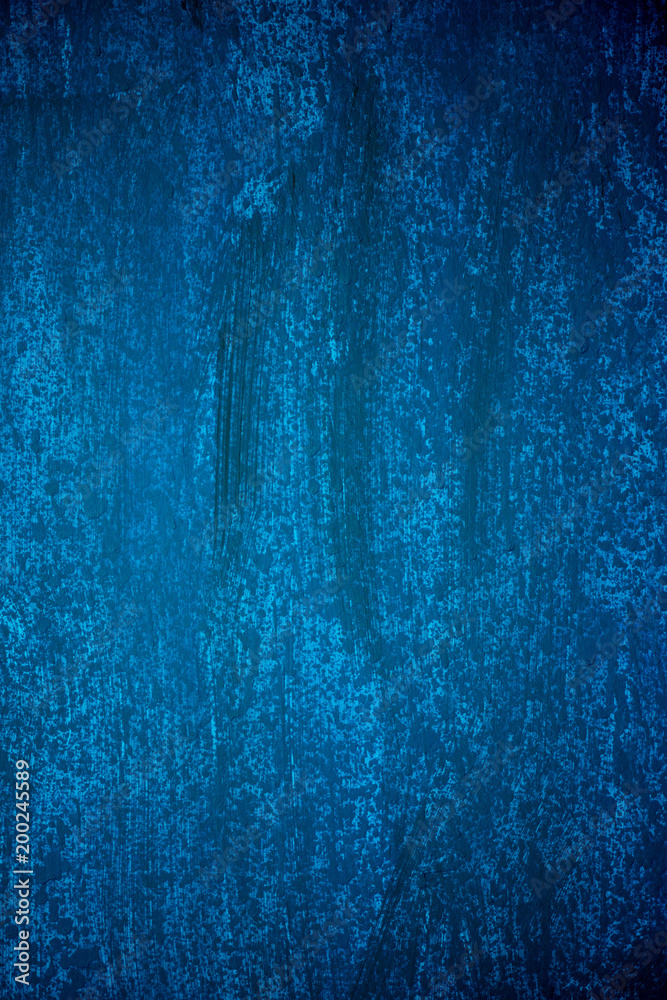 Obraz premium Dark blue and blue background smeared with brushes.