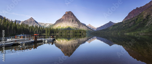 Two Medicine Lake, Glacien National Park, Montana, USA photo