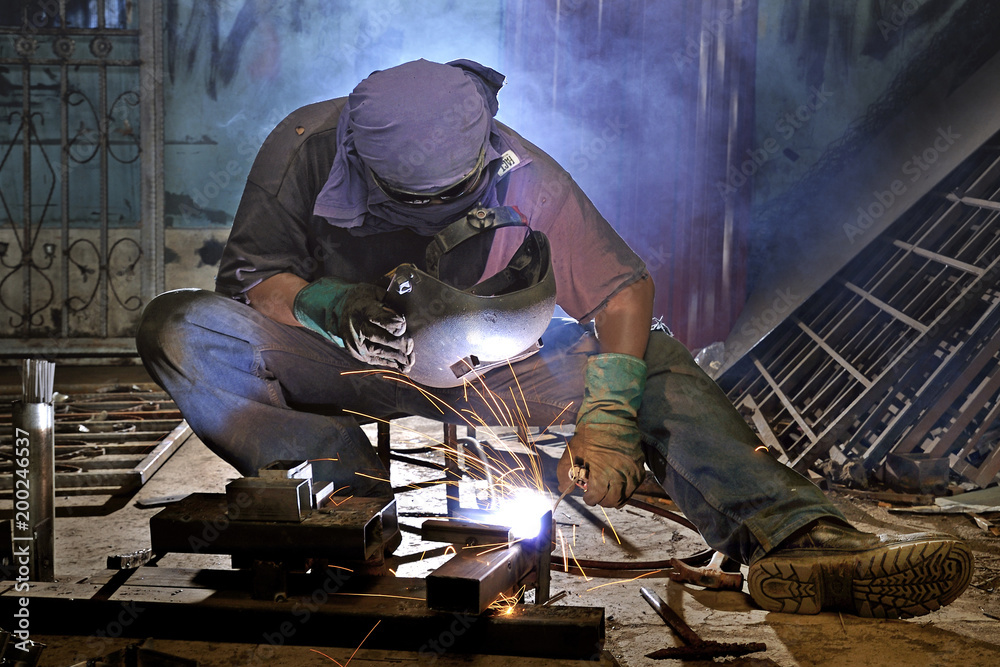 welder on work welder on work